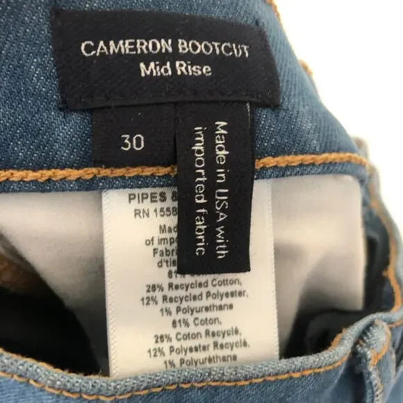 Veronica BeardCameron Mid-Rise Bootcut Jeans Cornflower Blue Size 30 NWT